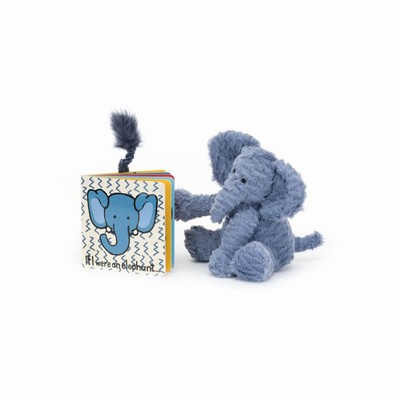 Jellycat If I Were An Elephant Board and Fuddlewuddle Elephant Medium USA | 97130JZNR